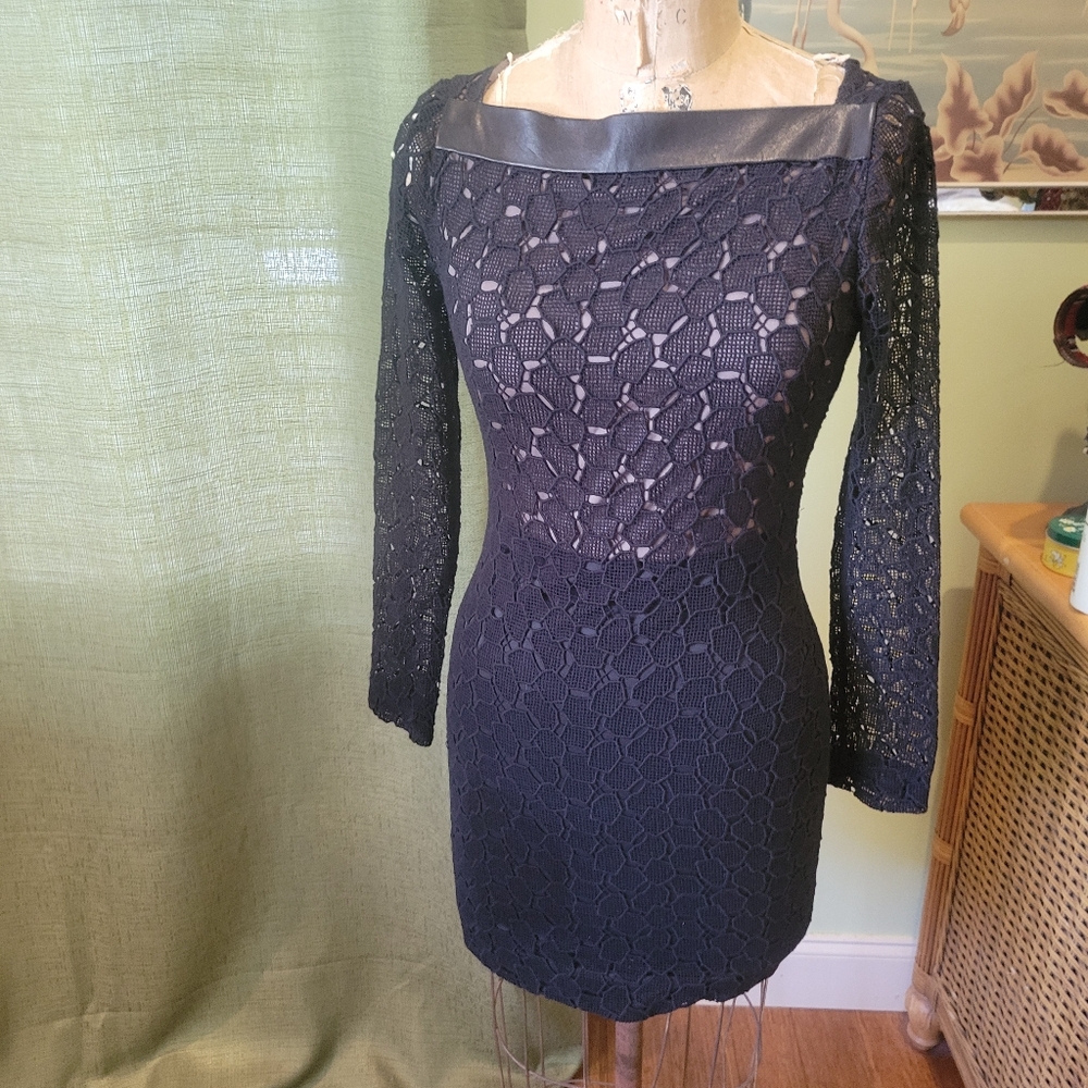 Diane Von Furstenberg Black Coctail Dress